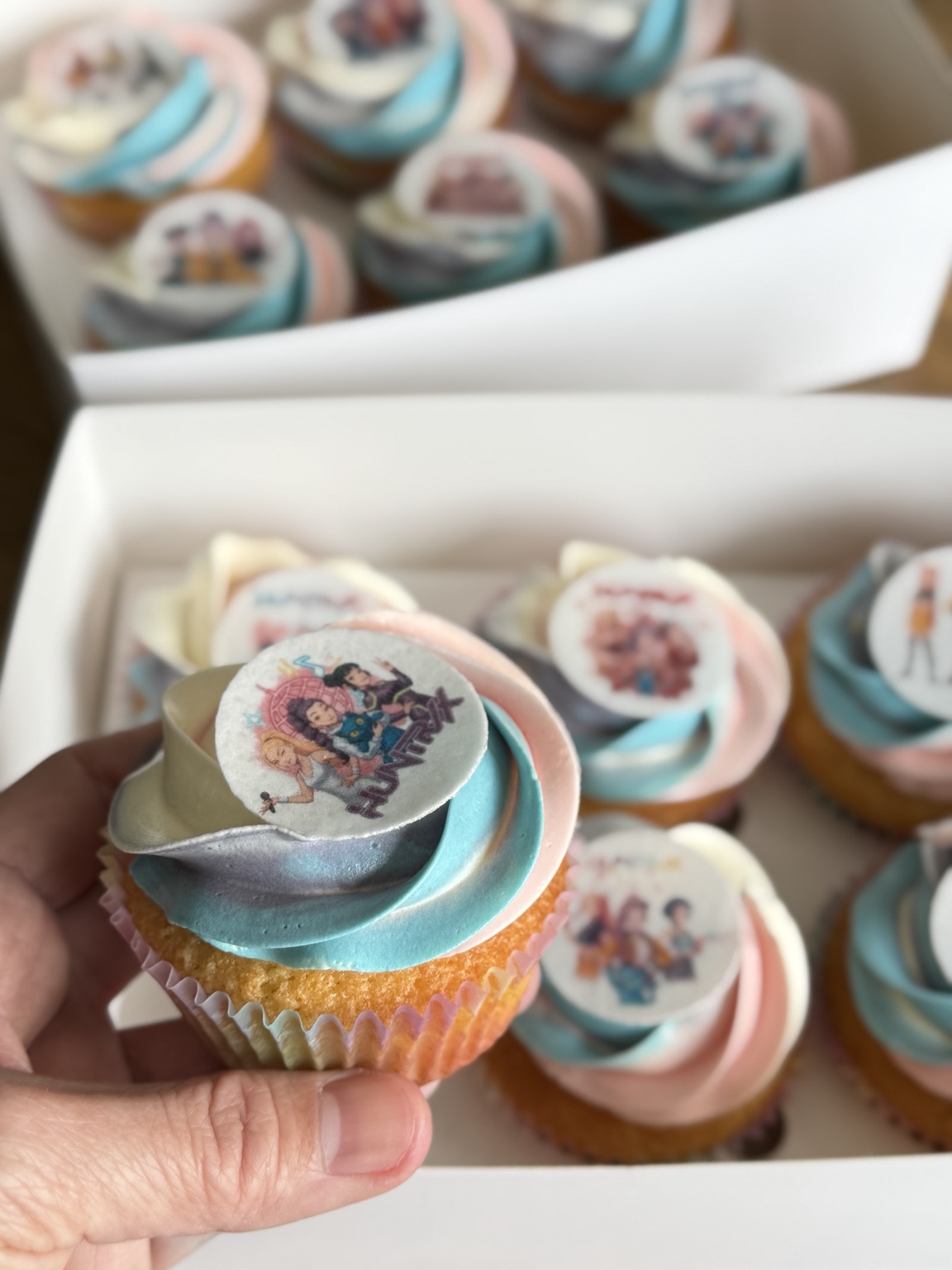 Personalised character cupcakes