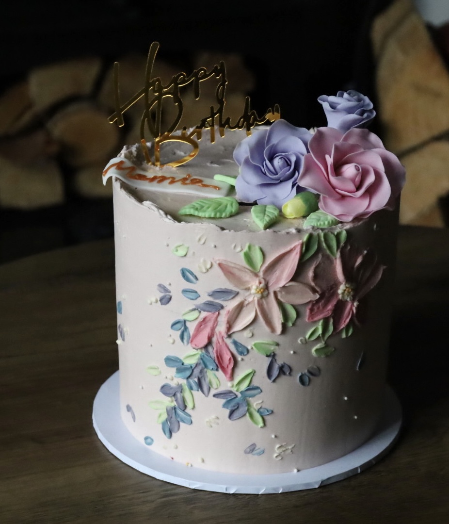 Layered Sans Rival cake