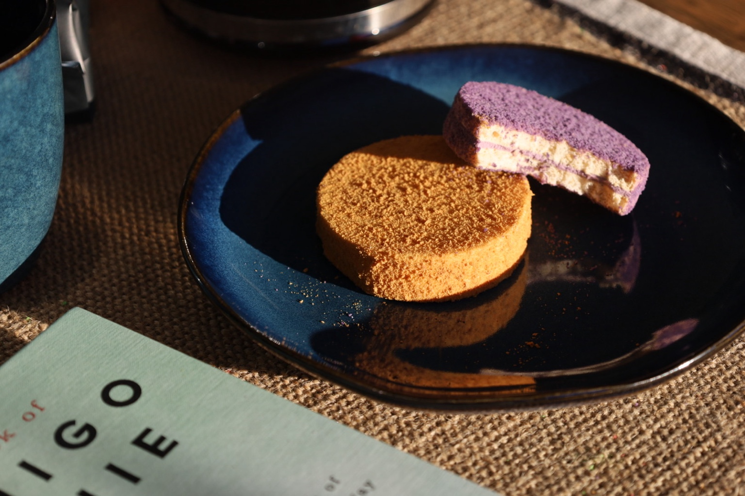 Classic and ube Silvanas on a plate