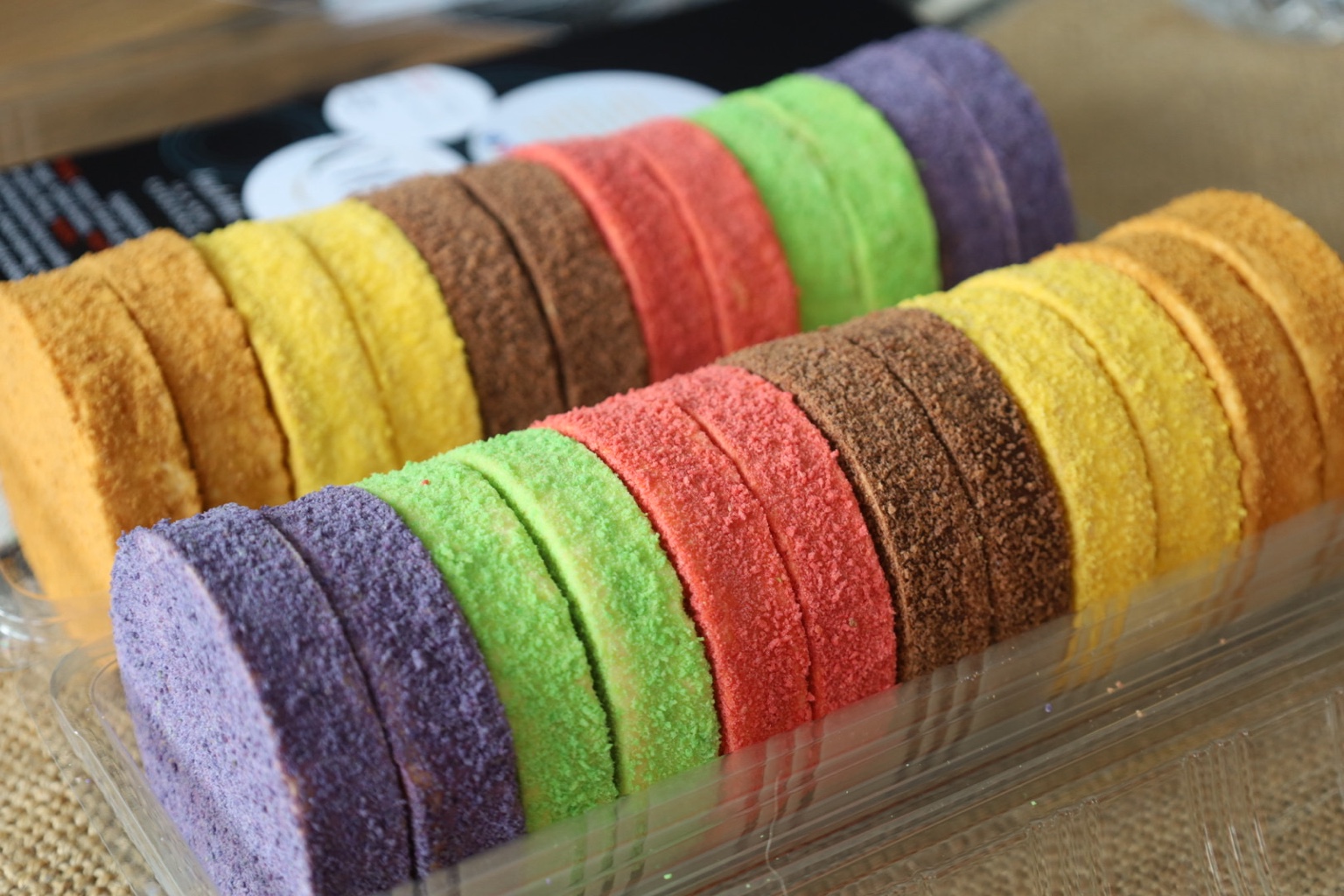 Colourful assorted Silvanas in a gift tray